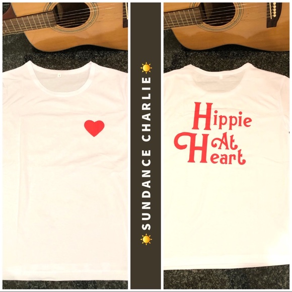 ❤️ Hippie at Heart Graphic T-Shirt - Picture 2 of 9